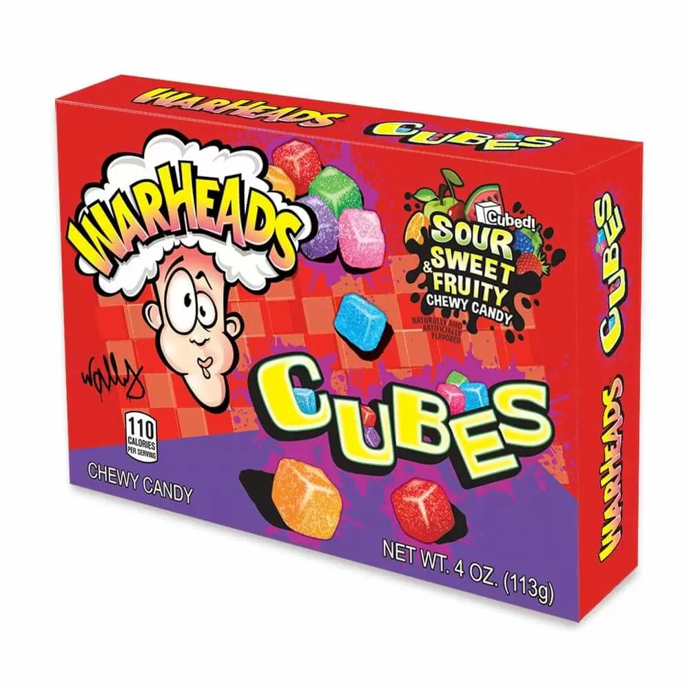 Warheads Sour Chewy Cubes 113g